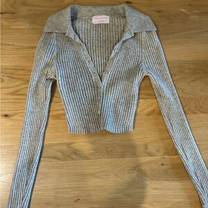 Urban outfitters crop top long sleeve